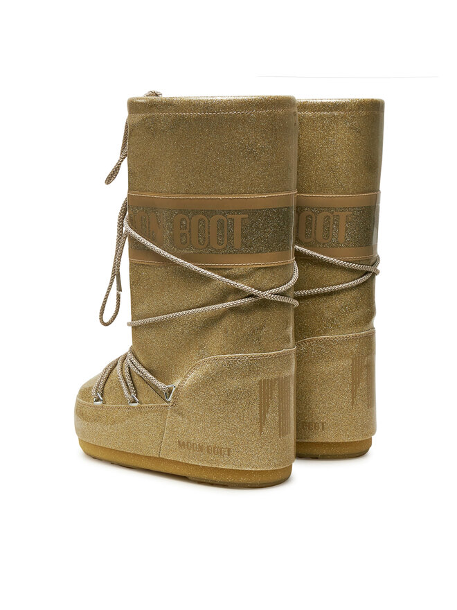 Moon Boot Śniegowce Moon Boot Icon Glitter 80D1402850 Złoty