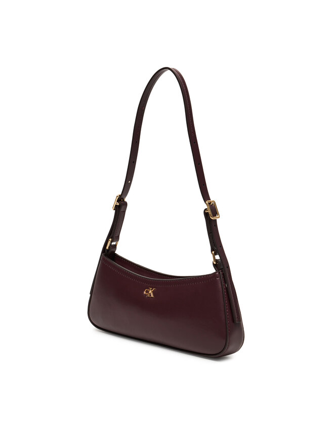 Calvin Klein Ročna torba Calvin Klein Ck Small Shoulder Bag LV04F3170G Bordo rdeča