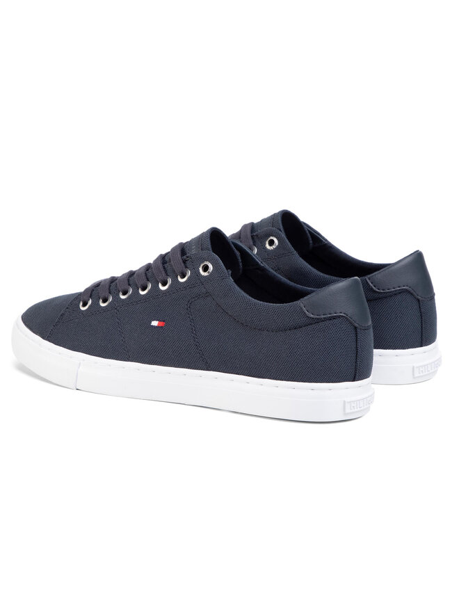 Tommy Hilfiger Sneakers aus Stoff Tommy Hilfiger Seasonal Textile Sneaker FM0FM02687 Dunkelblau