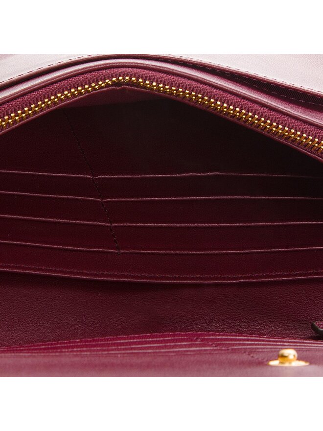 Sac a main Tory Burch Fleming Flat Wallet Cross Body 46449 Bordeaux chaussures