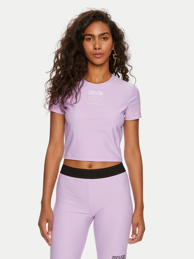 Versace Jeans Couture Versace Jeans Couture Футболка 76HAH602 Фіолетовий Slim Fit