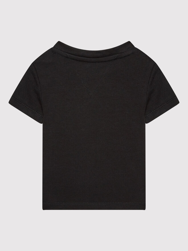 Tommy Hilfiger Tommy Hilfiger Marškinėliai Baby Essential KN0KN01487 Juoda Regular Fit