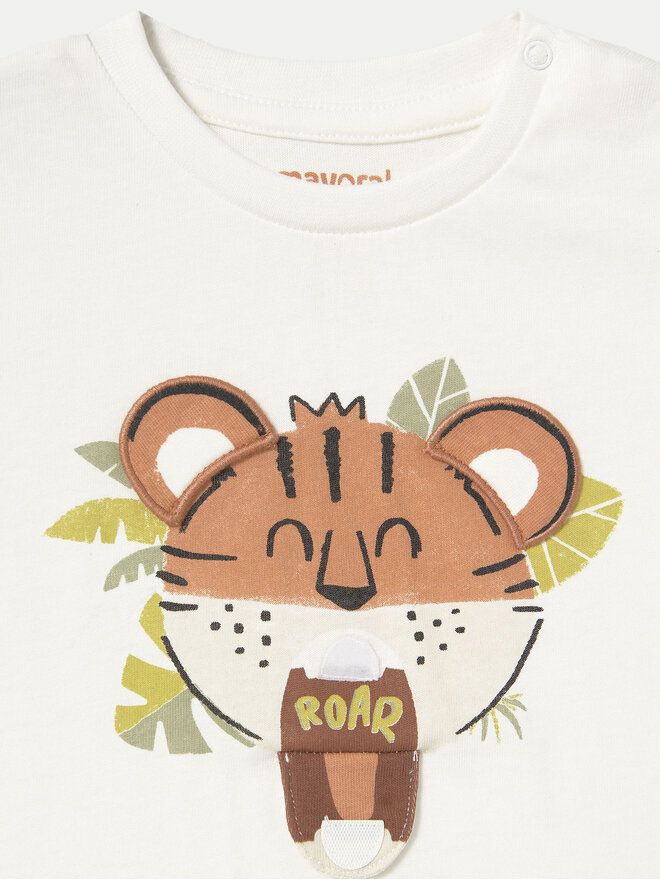 Mayoral Mayoral T-Shirt 1055 Λευκό Regular Fit