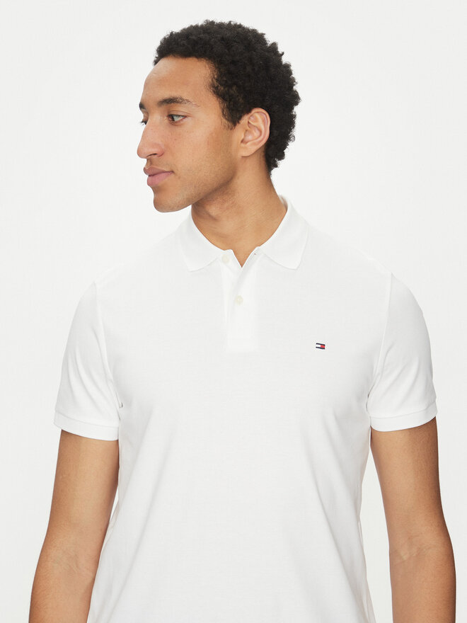Tommy Hilfiger Tommy Hilfiger Poloshirt Essential MW0MW35585 Weiß Regular Fit