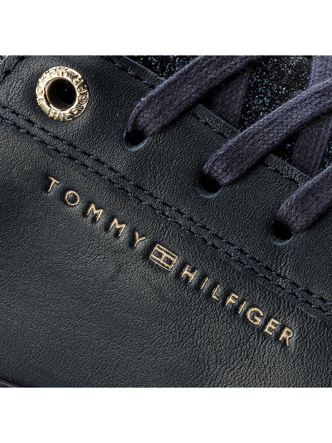 Tommy Hilfiger Sneakers Tommy Hilfiger Sparkle Outsole Glitter Sneaker FW0FW02798 Dunkelblau