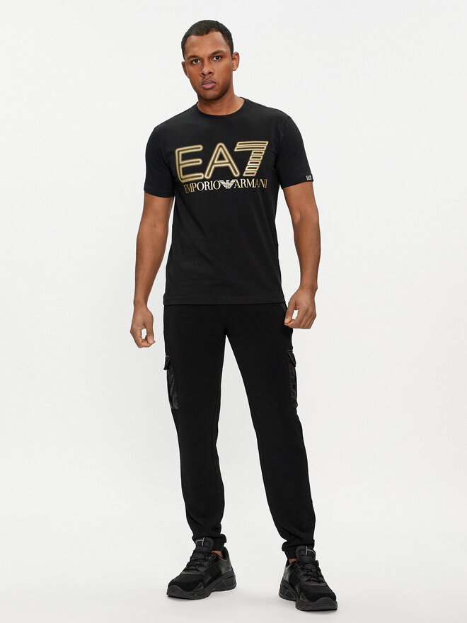EA7 Emporio Armani EA7 Emporio Armani Póló 7M001106 AF10373 MC004 Fekete Regular Fit