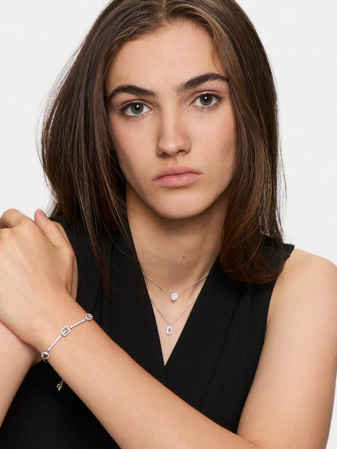 Michael Kors Bransoletka Michael Kors MKC1715CZ040 Srebrny