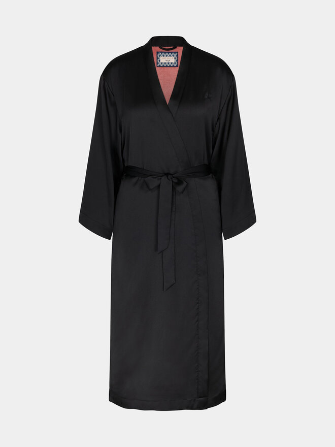 Triumph Triumph Халат Robes Satin Robe 01 10216534 Чорний