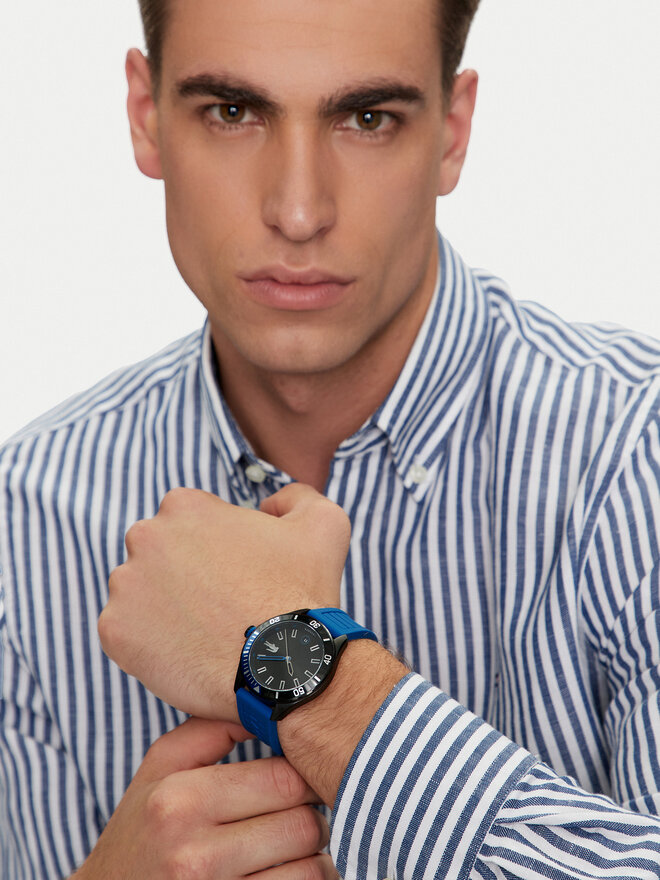 Lacoste Zegarek Lacoste 2011262 Niebieski