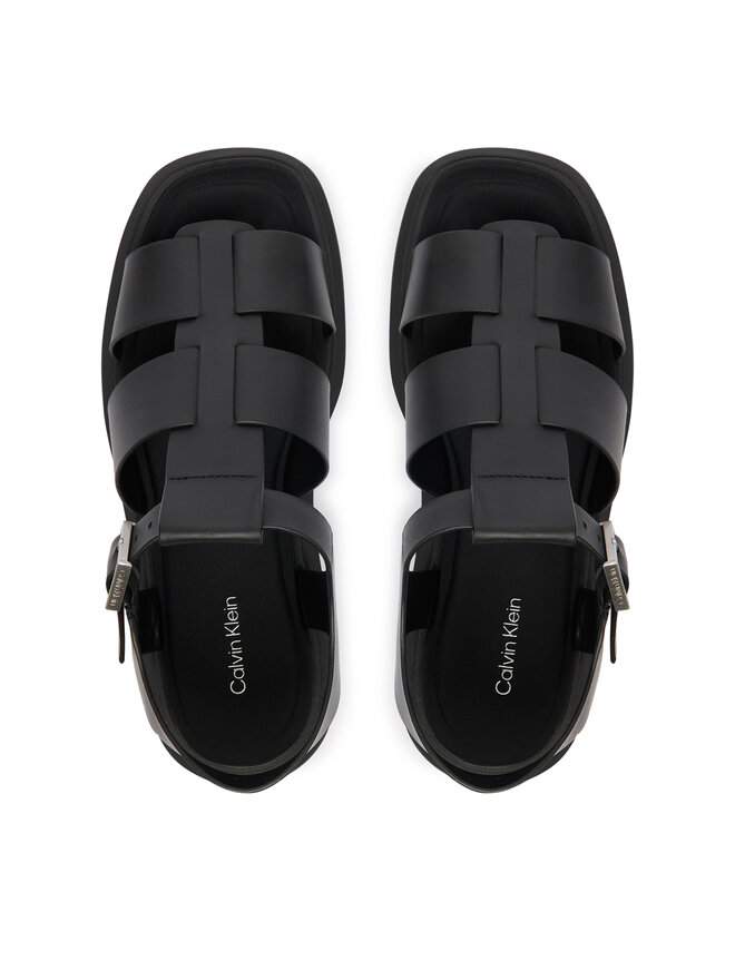 Calvin Klein Sandalen Calvin Klein Chunky Sandal Fisherm Lth HW0HW02904 Schwarz