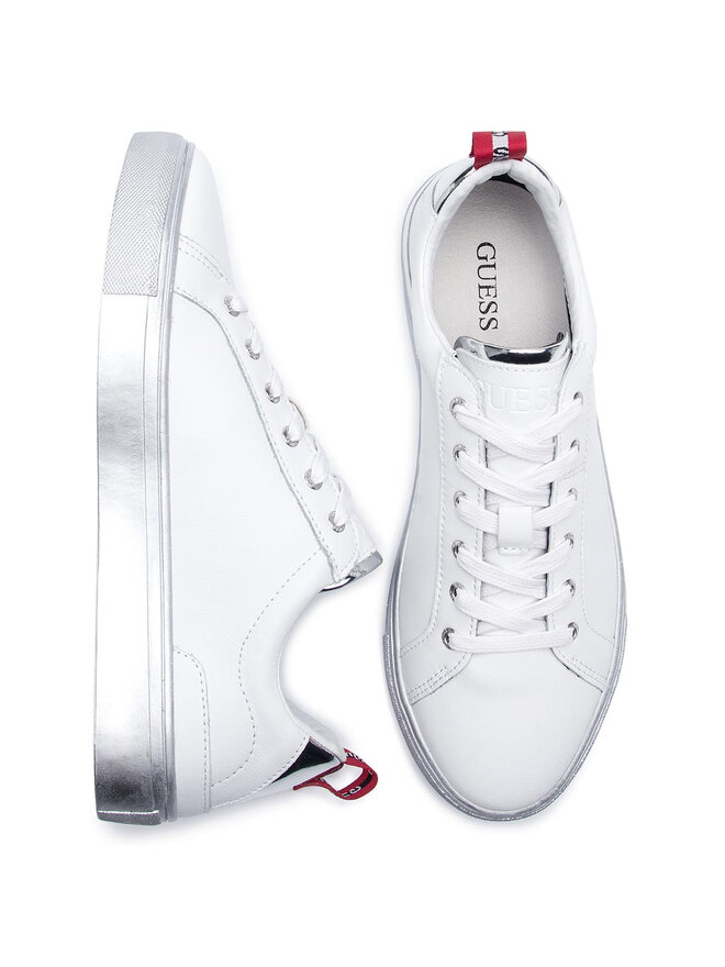Guess Sneakersy Guess Luiss Low H FM7LUI LEA12 Bílá