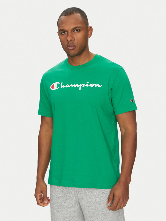 Champion Champion Marškinėliai 220256 Žalia Regular Fit