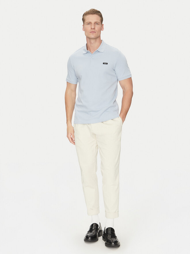 Calvin Klein Calvin Klein Polo marškinėliai K10K111196 Žydra Slim Fit