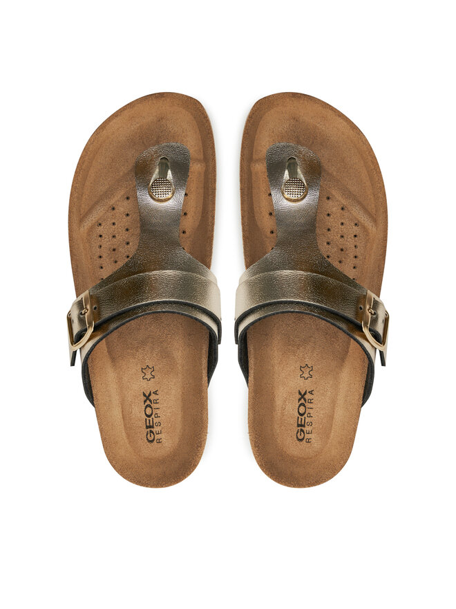 Geox Čības uz pirksta Geox D Brionia D35LSK 000BN C2012 Zelta