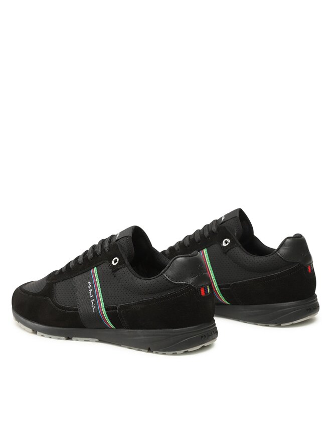 Paul Smith｜SNEAKERS (MENS SHOE HUEY BLACK (M2S HUE17 KN PS by Paul Smith Black Sports Stripe Huey Sneakers | Jules B