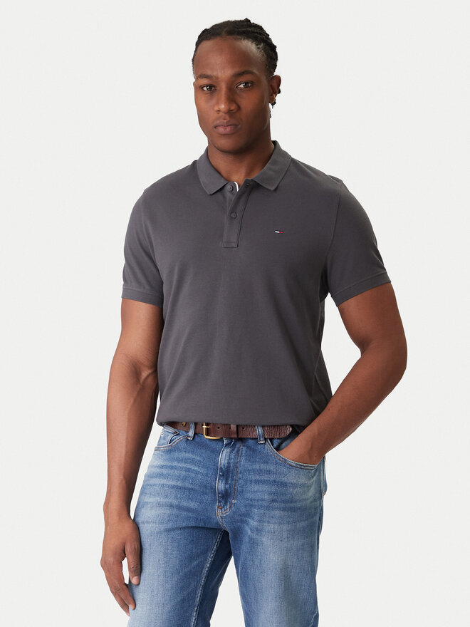Tommy Jeans Tommy Jeans Poloshirt DM0DM20676 Grau Slim Fit