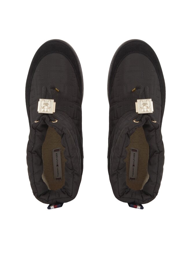 Tommy Hilfiger Schneeschuhe Tommy Hilfiger Tommy Monogram Snowboot FW0FW07637 Schwarz
