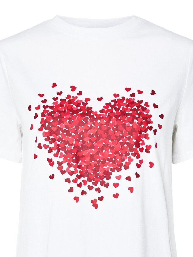 Pieces Pieces T-Shirt Maria 17155082 Weiß Relaxed Fit