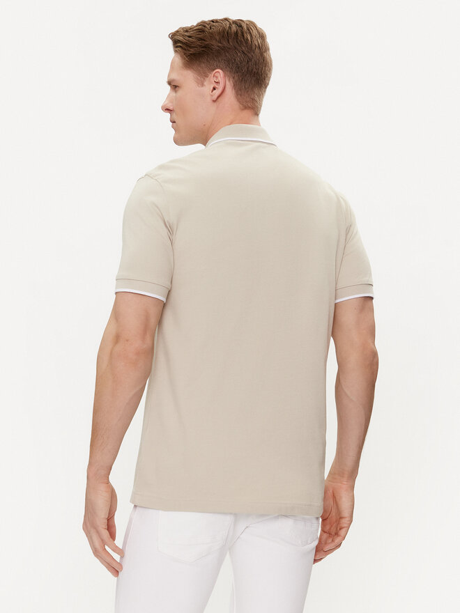 BOSS Boss Поло Passertip 50507699 Бежевий Slim Fit