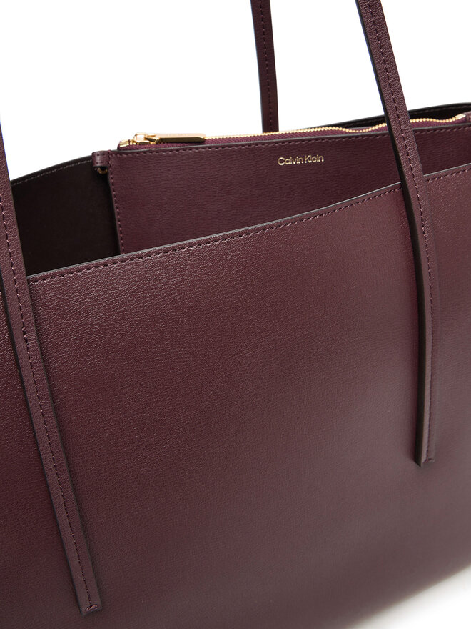 Calvin Klein Сумка Calvin Klein Foil Logo Tote W/Pouch LV04F3274G Бордовий