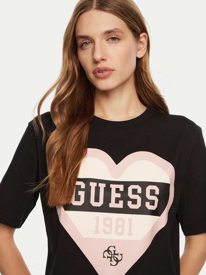 Guess Guess T-Shirt V5RI01 I3Z14 Μαύρο Regular Fit