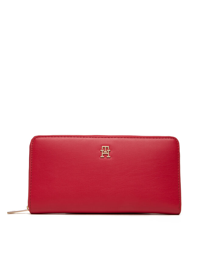 Tommy Hilfiger Große Damen Geldbörse Tommy Hilfiger Th Icon Lrg Za AW0AW17744 Rot