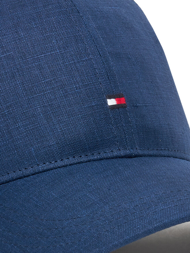 Tommy Hilfiger Kšiltovka Tommy Hilfiger Flag Linen 6 Panel AM0AM13428 Tmavomodrá