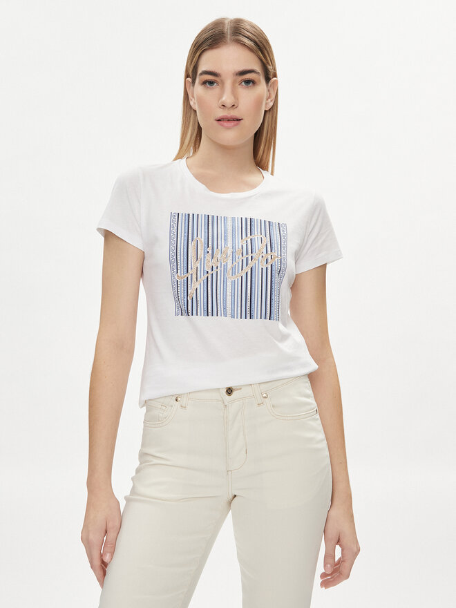 Liu Jo Liu Jo Футболка MA4340 JS923 Білий Regular Fit