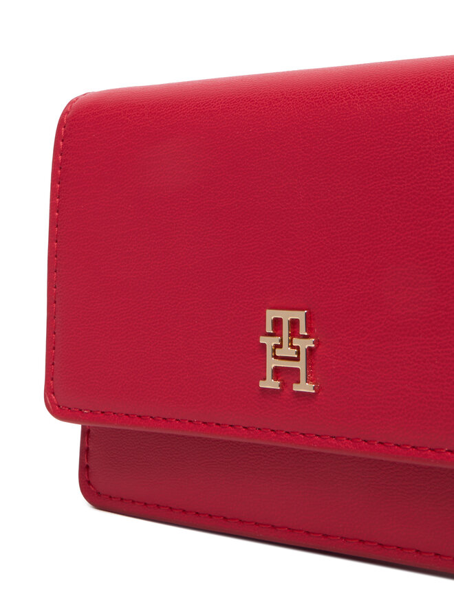 Tommy Hilfiger Handtasche Tommy Hilfiger Th Icon Card Holder W/Chain AW0AW18248 Rot
