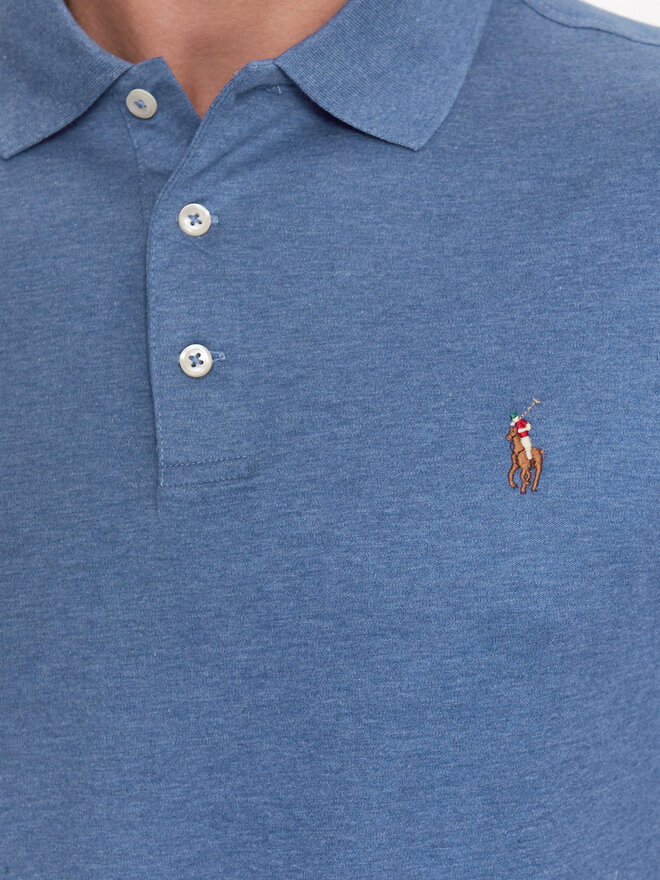 Polo Ralph Lauren Polo Ralph Lauren Поло 710713130008 Голубий Custom Slim Fit