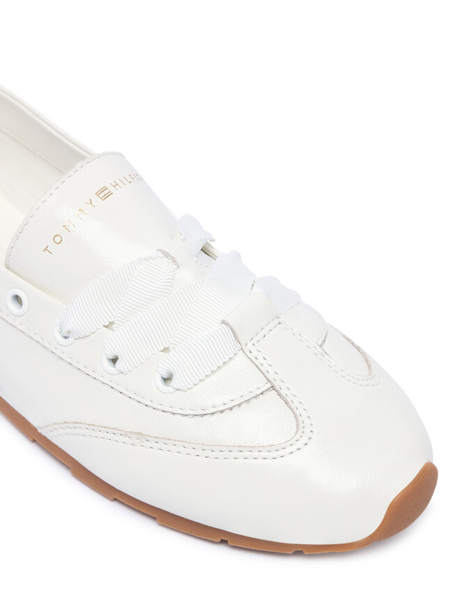 Tommy Hilfiger Ballerinas Tommy Hilfiger Bella Ballet Sneaker FW0FW09449 Weiß