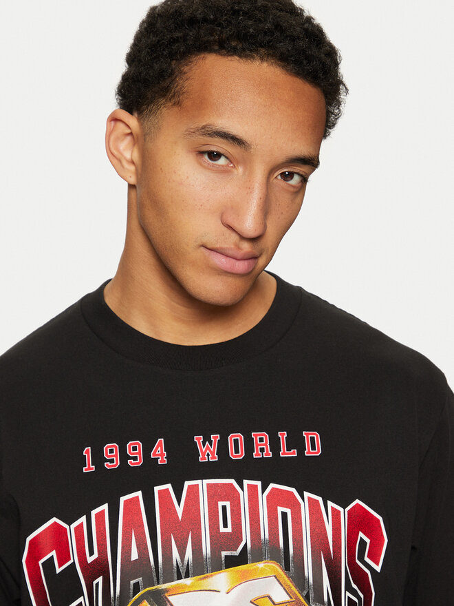 DC DC Marškinėliai Champion Ring ADYZT05430 Juoda Standard Fit