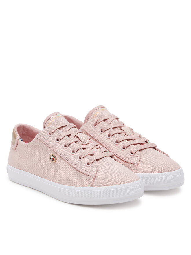 Tommy Hilfiger Αθλητικά Tommy Hilfiger Vulc Canvas Lace Up Sneaker FW0FW08647 Ροζ