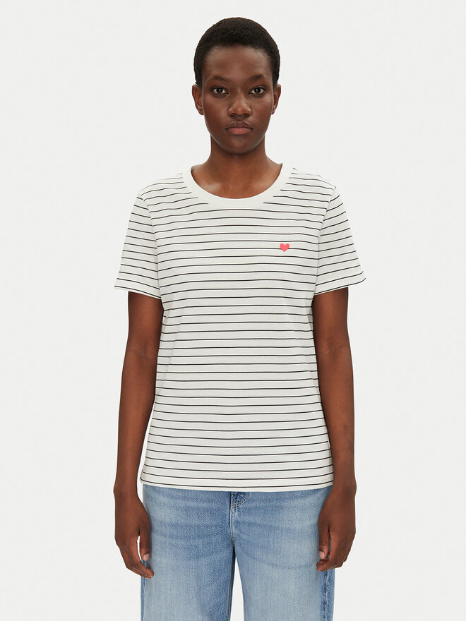Fransa Fransa Футболка 20615521 Білий Regular Fit