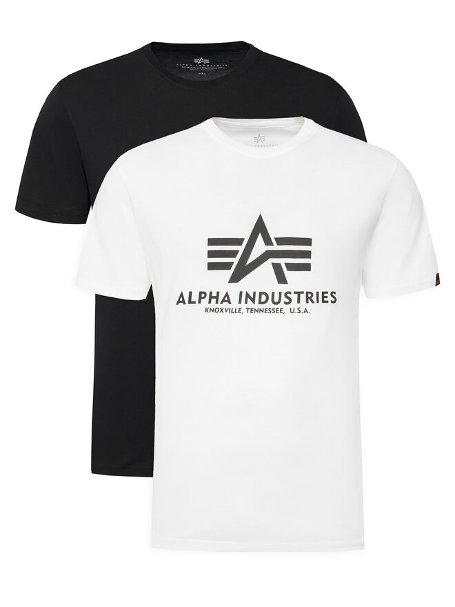Alpha Industries Alpha Industries Комплект футболок Basic 106524 Білий Regular Fit