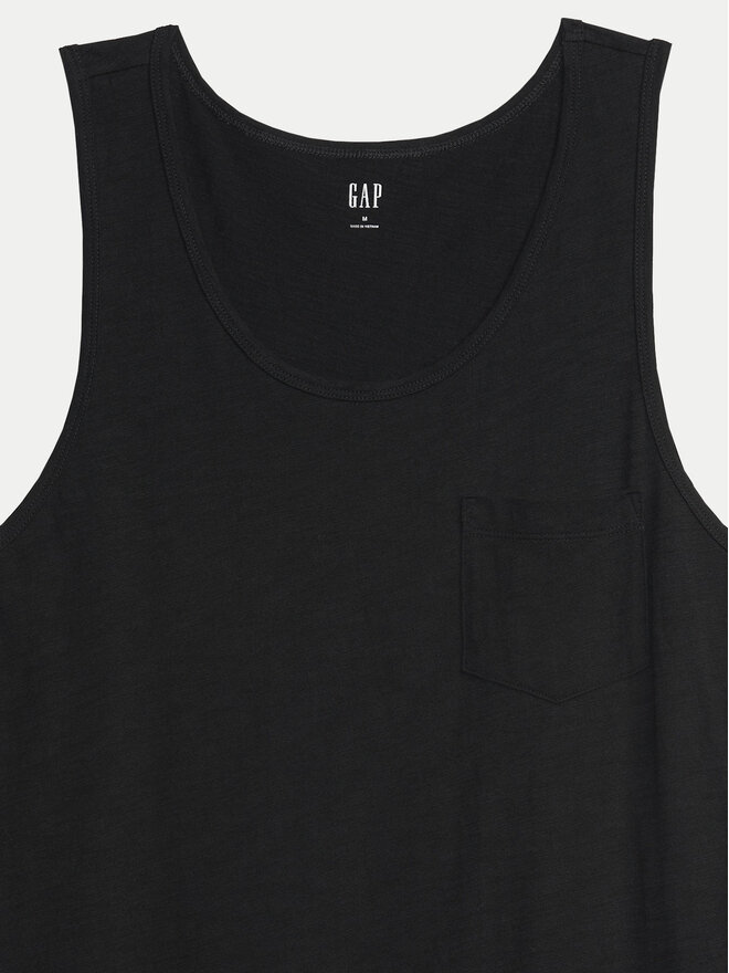 Gap Gap Tank top marškinėliai 545873-00 Juoda Regular Fit