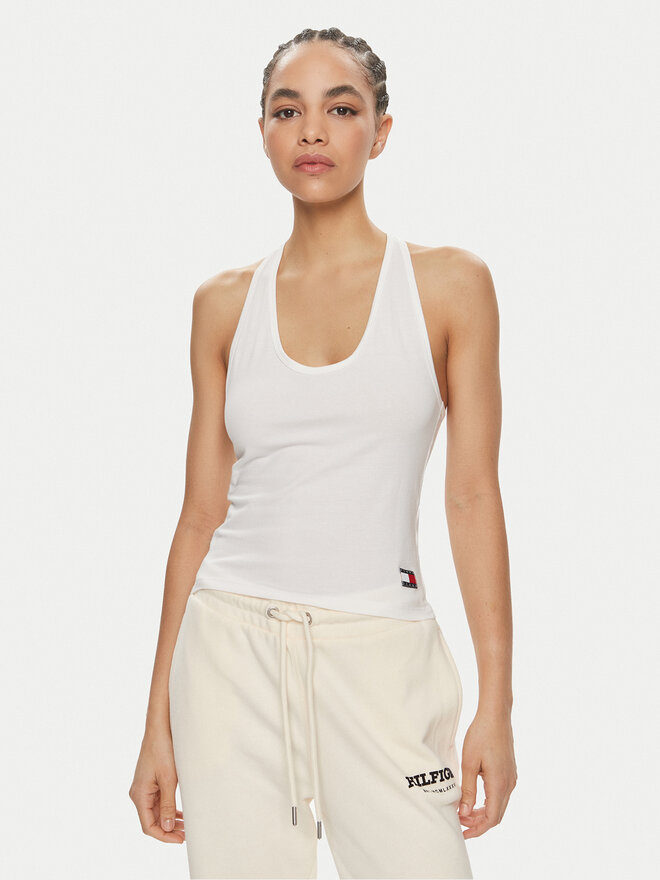 Tommy Hilfiger Tommy Hilfiger 2 db-os felső szett UW0UW05014 Fehér Slim Fit