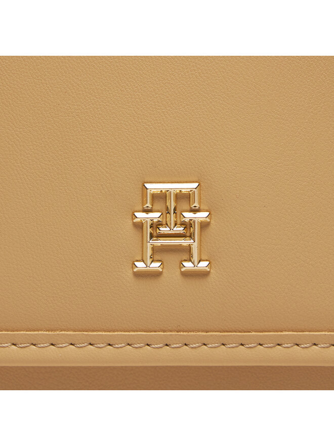 Tommy Hilfiger Handtasche Tommy Hilfiger Th Monotype Shoulder Bag AW0AW16162 Beige