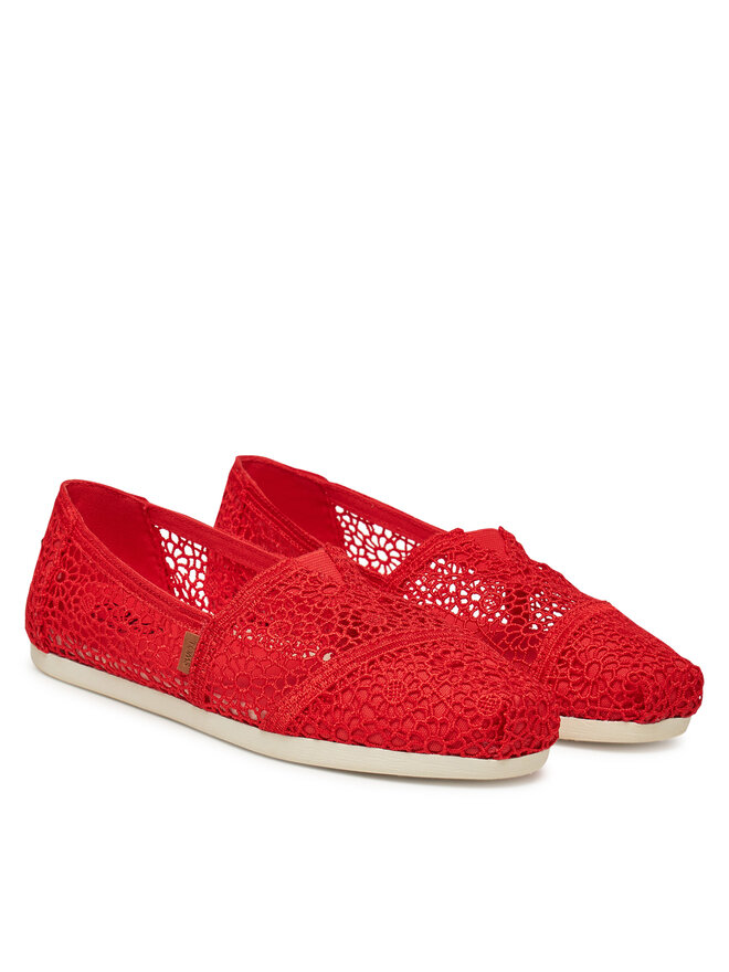 Toms Félcipő Toms Alpargata Classic 10021935 Piros