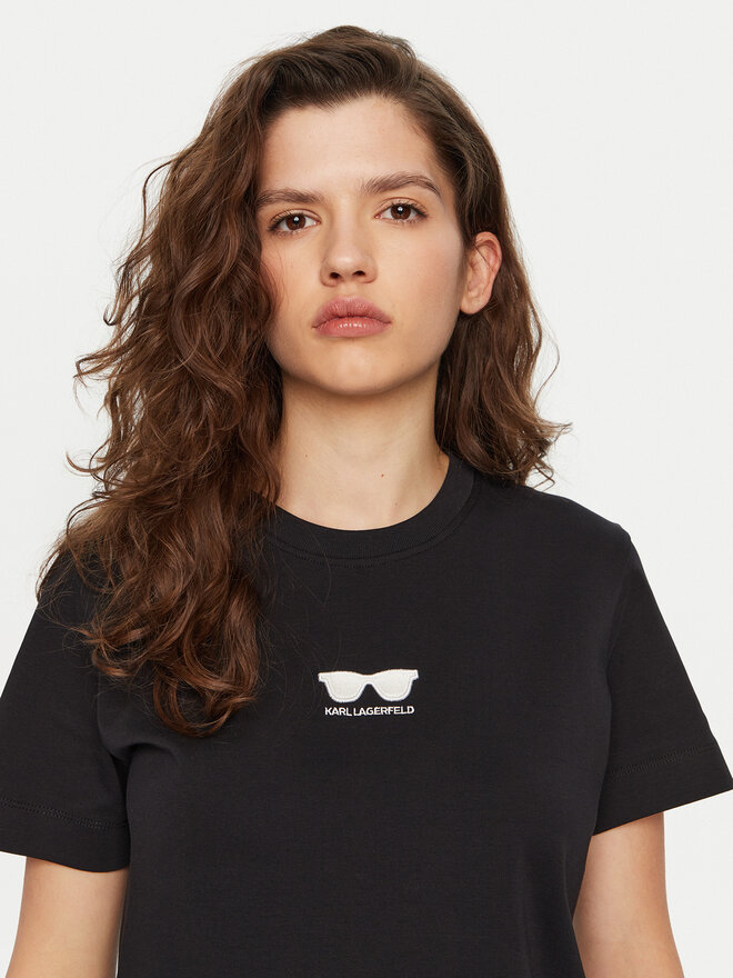 KARL LAGERFELD KARL LAGERFELD Camiseta A1W17021 Negro Regular Fit
