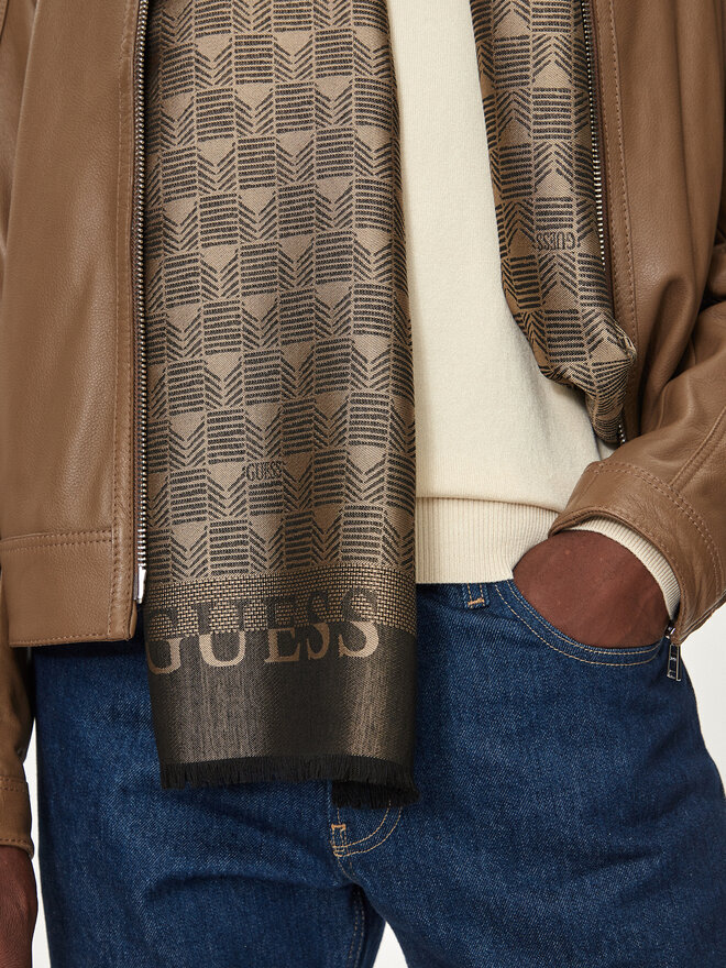 Guess Szalik Guess AM9437 POL03 Beżowy