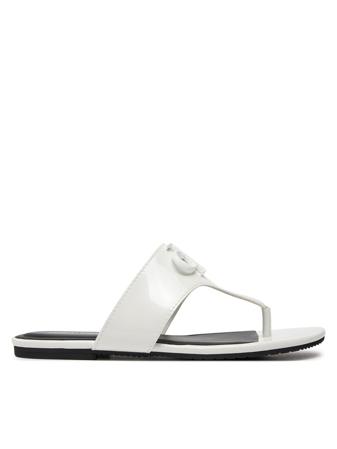 Calvin Klein Jeans Chancletas Calvin Klein Jeans Flat Sandal Slide Toepost Mg Met YW0YW01342 Blanco