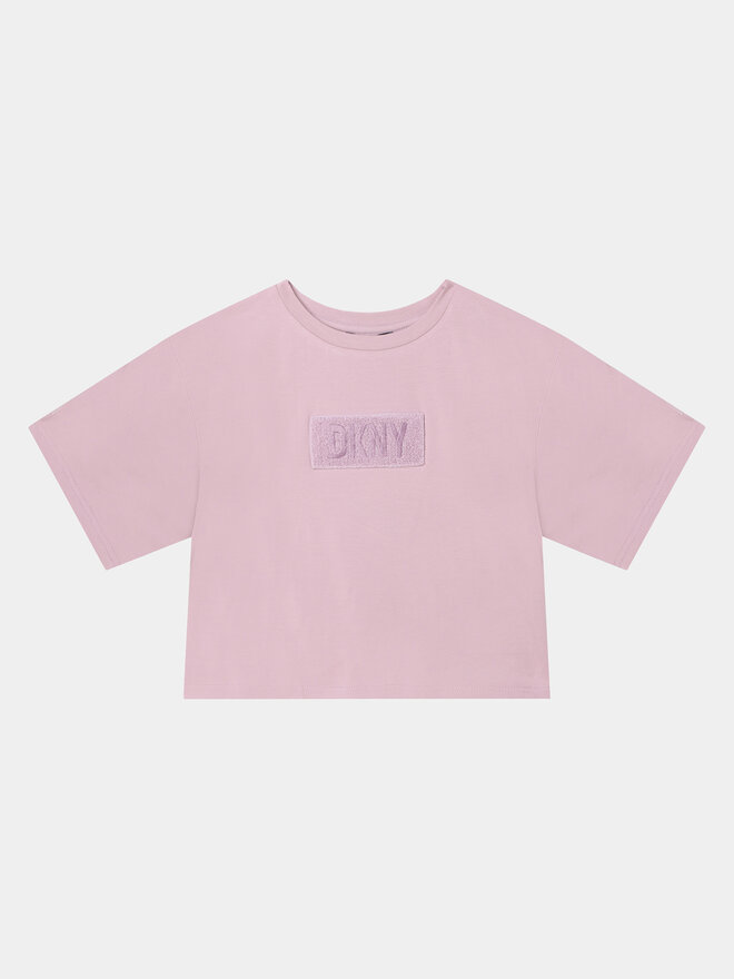 DKNY DKNY Póló D35T02 D Rózsaszín Regular Fit