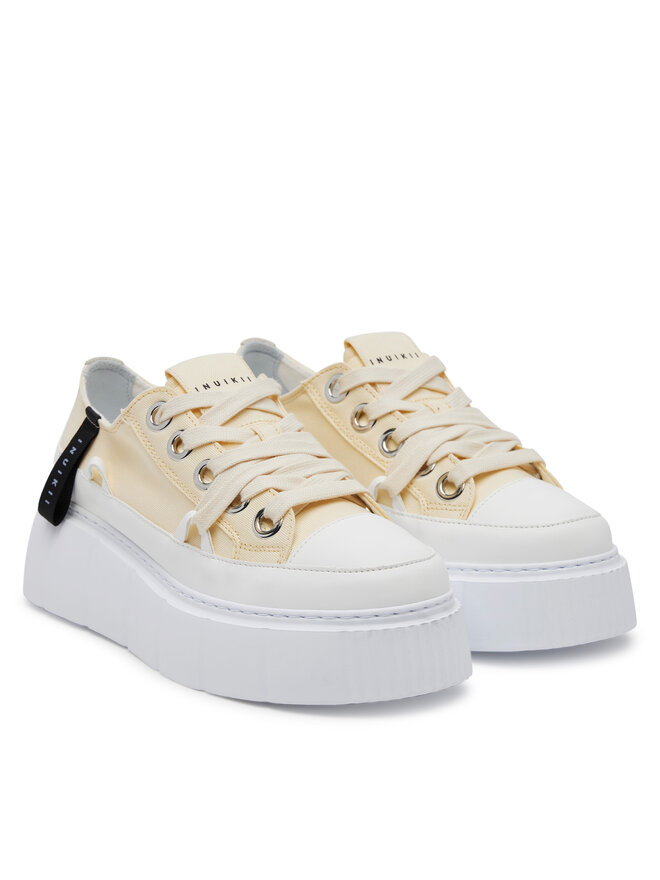 Inuikii Sneakers aus Stoff Inuikii Matilda Canvas Low 30102-025 Gelb