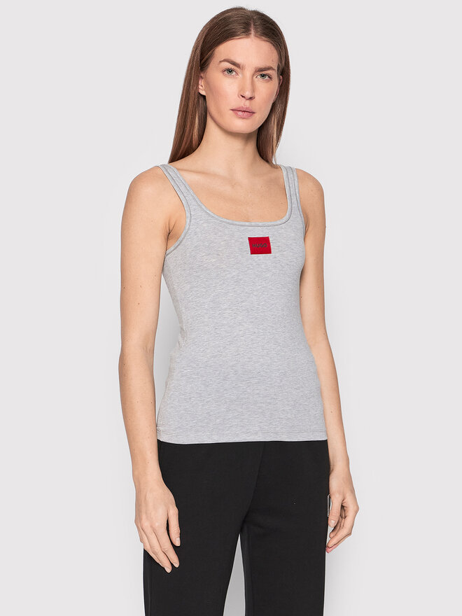HUGO Hugo Топ Red Label 50469665 Сірий Slim Fit