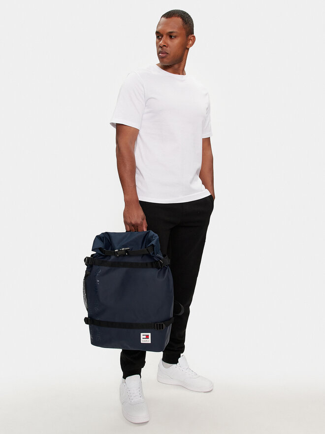 Tommy Jeans Hátizsák Tommy Jeans Tjm Daily + Rolltop Backpack AM0AM12120 Sötétkék