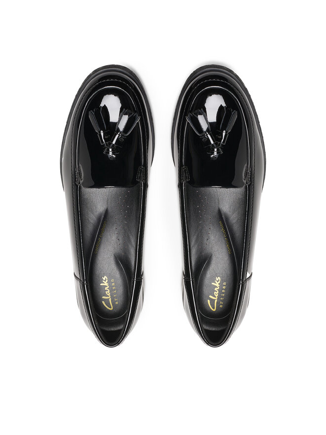 Chaussures à bride en T en cuir noir pour femmes Havisham Bar