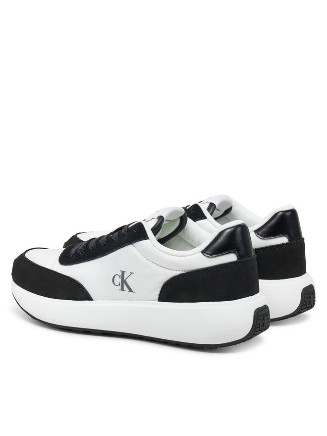 Calvin Klein Jeans Сникърси Calvin Klein Jeans Athleisure Runner Laceup Mix Wn YW0YW01774 Бял
