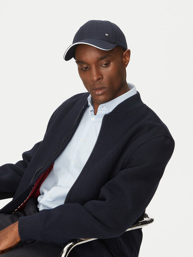 Tommy Hilfiger Kšiltovka Tommy Hilfiger Corp Flannel AM0AM13164 Tmavomodrá