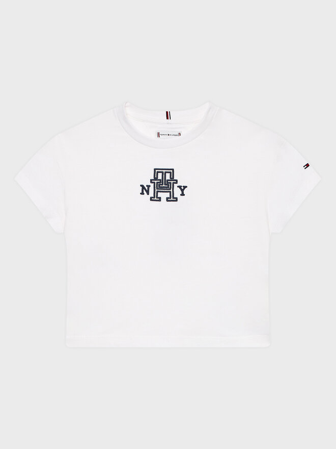 Tommy Hilfiger Tommy Hilfiger Marškinėliai KG0KG07437 D Balta Regular Fit
